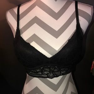 VS pink black lace brallete padded
